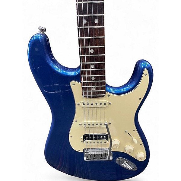 Used Fender American Ultra Stratocaster HSS Cobra Blue Solid Body Electric Guitar