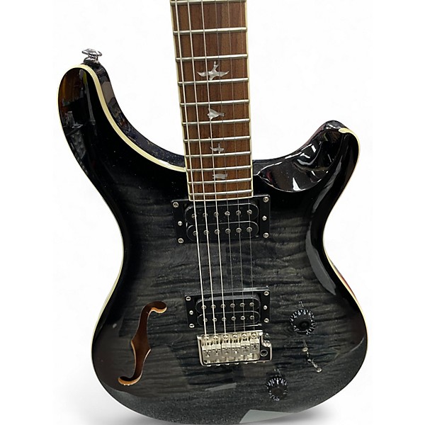 Used PRS SE Custom 22 Semi-Hollowbody Charcoal Burst Hollow Body Electric Guitar