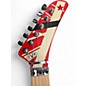 Used EVH Striped Series 5150 Red with Black and White Stripes Solid Body Electric Guitar