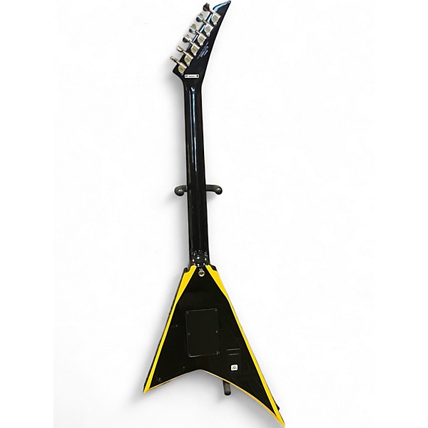 Used Jackson RRX24 Black with Yellow bevels Solid Body Electric Guitar
