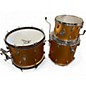 Used Gretsch Drums 3 Piece Brooklyn Series GOLD SPARKLE NITRON Drum Kit thumbnail