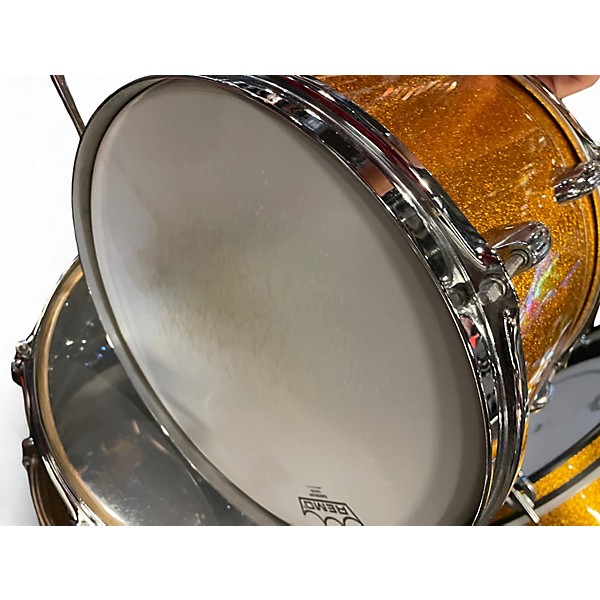 Used Gretsch Drums 3 Piece Brooklyn Series GOLD SPARKLE NITRON Drum Kit