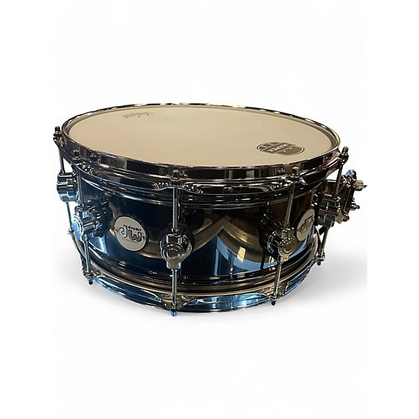 Used DW 6.5X14 Design Series Black Nickel Over Brass Black Brass Drum