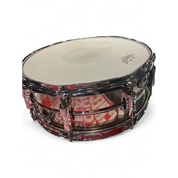 Used Pearl 5.5X14 Sensitone Snare Silver Drum