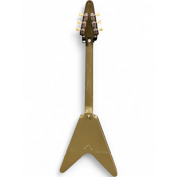 Used Epiphone Flying V Olive Green Solid Body Electric Guitar