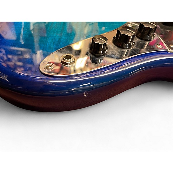 Used Fender Player II Jazz Bass Plus Blue Burst Electric Bass Guitar