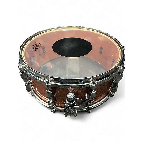 Used Yamaha 14in ABSOLUTE HYBRID MAPLE SNARE PINK CHAMPAGNE Drum