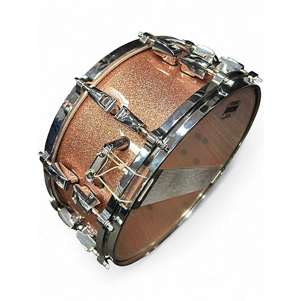 Used Yamaha 14in ABSOLUTE HYBRID MAPLE SNARE PINK CHAMPAGNE Drum