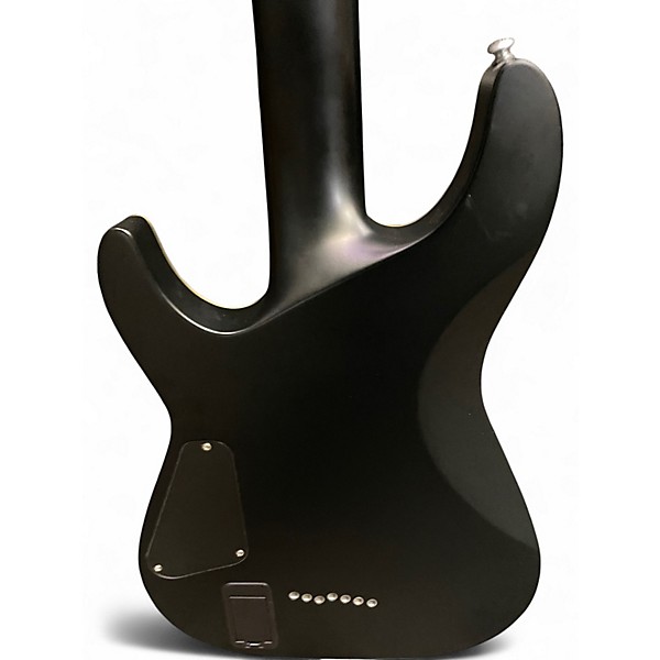 Used Schecter Guitar Research Damien Platinum 7 Black Solid Body Electric Guitar