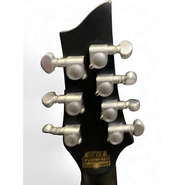 Used Schecter Guitar Research Damien Platinum 7 Black Solid Body Electric Guitar
