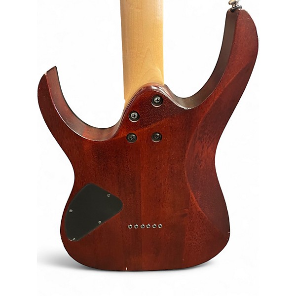 Used Ibanez rg421pb Ocean Blue Burst Solid Body Electric Guitar