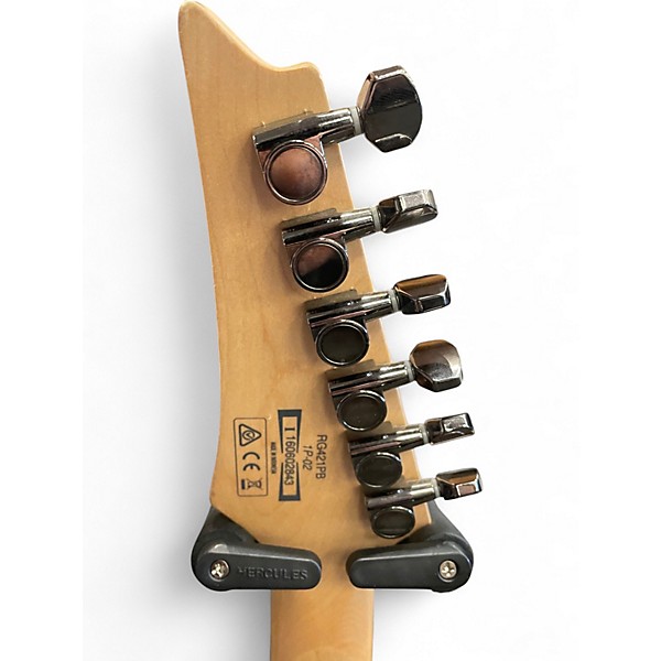 Used Ibanez rg421pb Ocean Blue Burst Solid Body Electric Guitar