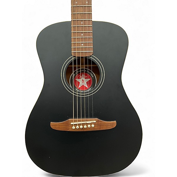 Used Fender JOE STRUMMER Black Acoustic Guitar