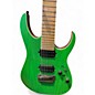 Used Ibanez RGR5227MFX Prestige Transparent Fluorescent Green Solid Body Electric Guitar