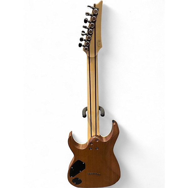 Used Ibanez RGR5227MFX Prestige Transparent Fluorescent Green Solid Body Electric Guitar