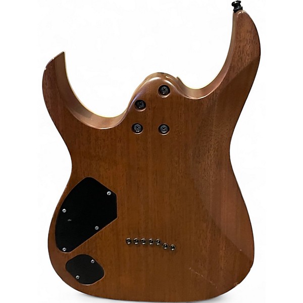 Used Ibanez RGR5227MFX Prestige Transparent Fluorescent Green Solid Body Electric Guitar