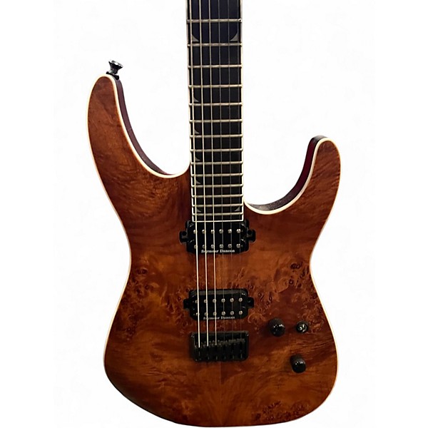 Used Jackson SL2 Pro Series Soloist Caramel Burl Solid Body Electric Guitar