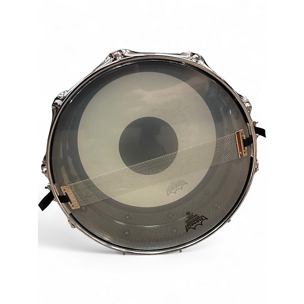 Used Yamaha 6.5in SD465AMK Signature Manu Katche Snare Black Drum