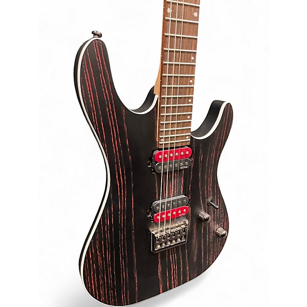 Used Cort KX300 Etched Black and Red Solid Body Electric Guitar