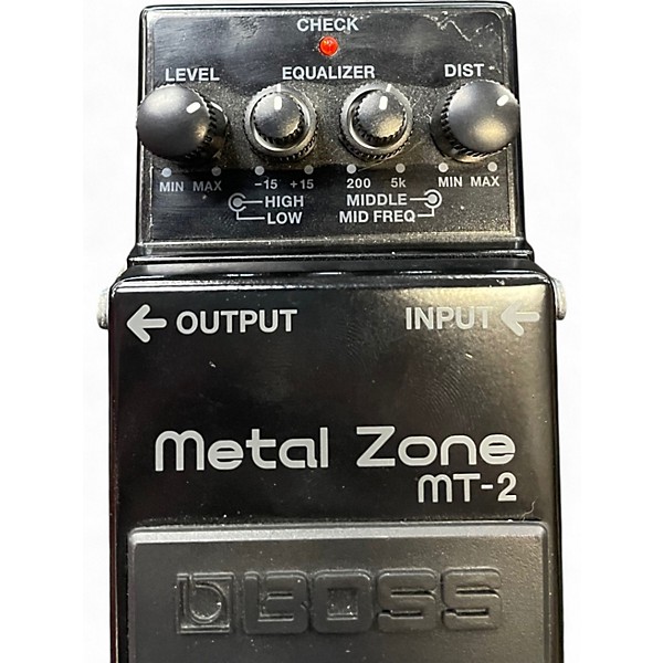 Used BOSS MT2 Metal Zone Distortion Effect Pedal