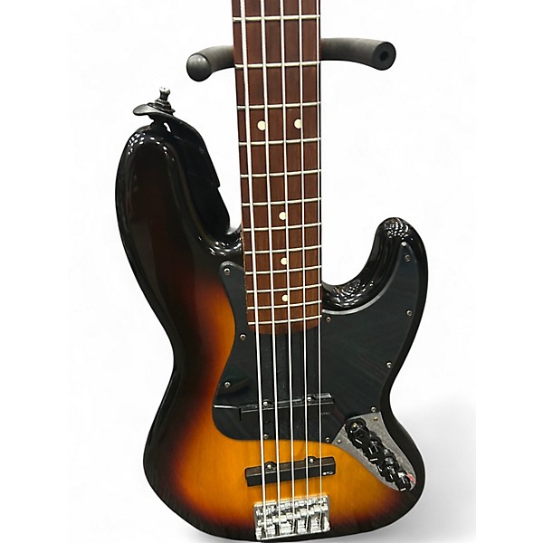 Used Fender Deluxe Active Jazz Bass 2 Color Sunburst Electric Bass Guitar