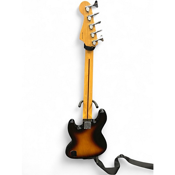 Used Fender Deluxe Active Jazz Bass 2 Color Sunburst Electric Bass Guitar