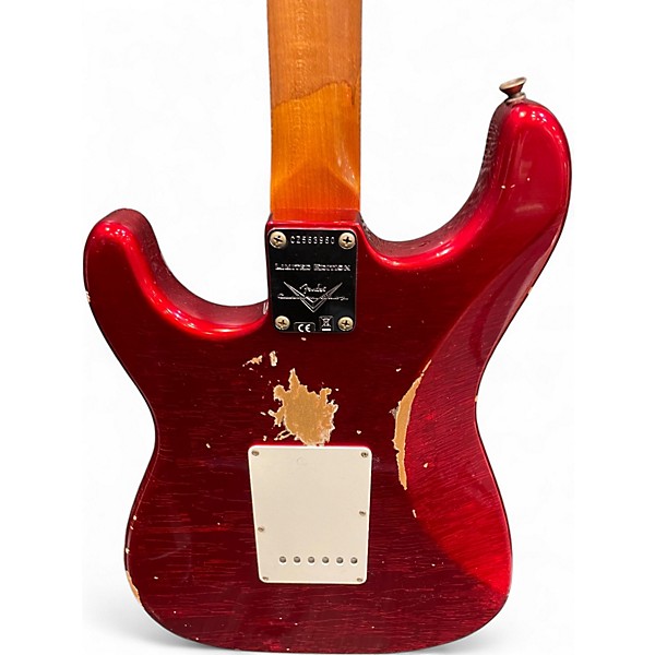 Used Fender Custom Shop W22 LTD 63 Stratocaster Relic Aged Candy Apple Red Solid Body Electric Guitar