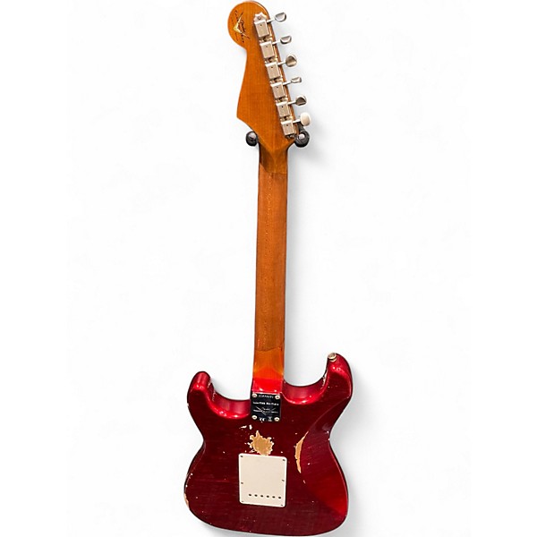 Used Fender Custom Shop W22 LTD 63 Stratocaster Relic Aged Candy Apple Red Solid Body Electric Guitar