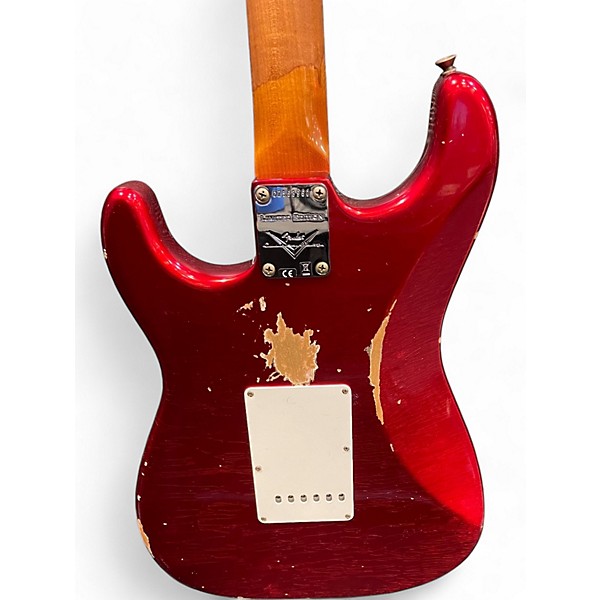 Used Fender Custom Shop W22 LTD 63 Stratocaster Relic Aged Candy Apple Red Solid Body Electric Guitar