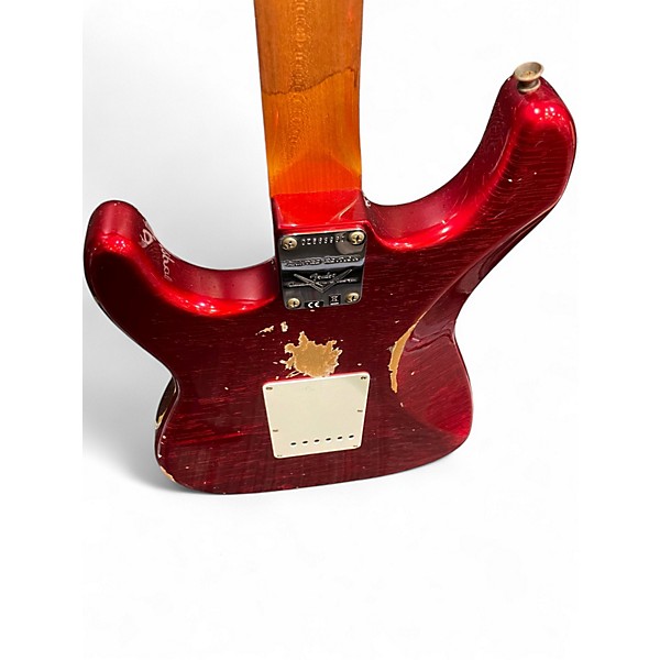 Used Fender Custom Shop W22 LTD 63 Stratocaster Relic Aged Candy Apple Red Solid Body Electric Guitar
