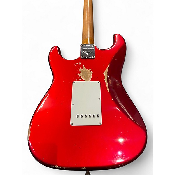 Used Fender Custom Shop W22 LTD 63 Stratocaster Relic Aged Candy Apple Red Solid Body Electric Guitar
