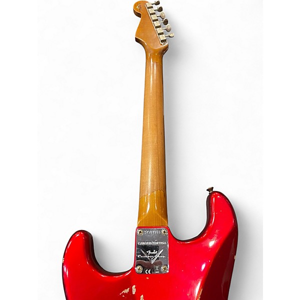 Used Fender Custom Shop W22 LTD 63 Stratocaster Relic Aged Candy Apple Red Solid Body Electric Guitar