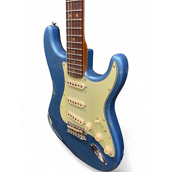 Used Fender Custom Shop W22 LTD 63 Stratocaster Relic Aged Lake Placid Blue Solid Body Electric Guitar