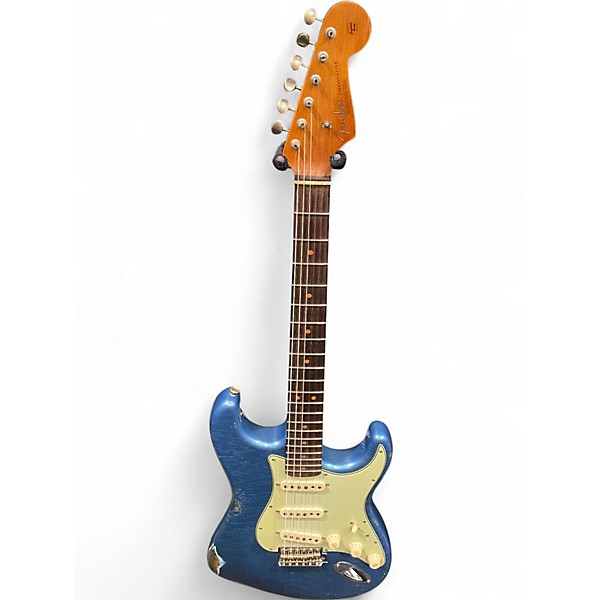 Used Fender Custom Shop W22 LTD 63 Stratocaster Relic Aged Lake Placid Blue Solid Body Electric Guitar