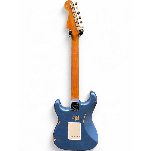 Used Fender Custom Shop W22 LTD 63 Stratocaster Relic Aged Lake Placid Blue Solid Body Electric Guitar