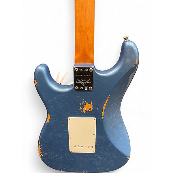 Used Fender Custom Shop W22 LTD 63 Stratocaster Relic Aged Lake Placid Blue Solid Body Electric Guitar