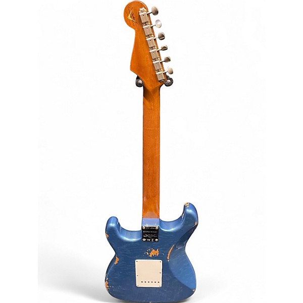 Used Fender Custom Shop W22 LTD 63 Stratocaster Relic Aged Lake Placid Blue Solid Body Electric Guitar