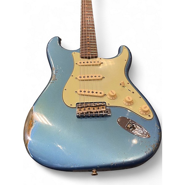 Used Fender Custom Shop W22 LTD 63 Stratocaster Relic Aged Lake Placid Blue Solid Body Electric Guitar