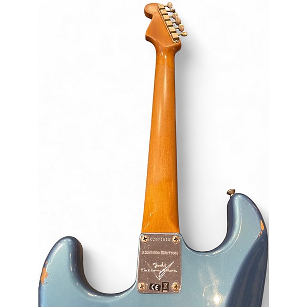 Used Fender Custom Shop W22 LTD 63 Stratocaster Relic Aged Lake Placid Blue Solid Body Electric Guitar