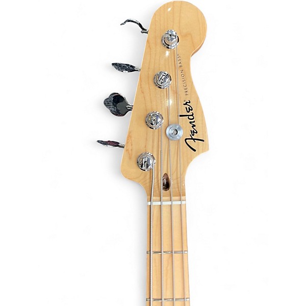 Used Fender Standard Precision Bass Olympic White Electric Bass Guitar