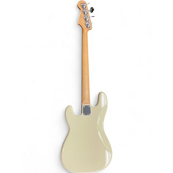 Used Fender Standard Precision Bass Olympic White Electric Bass Guitar