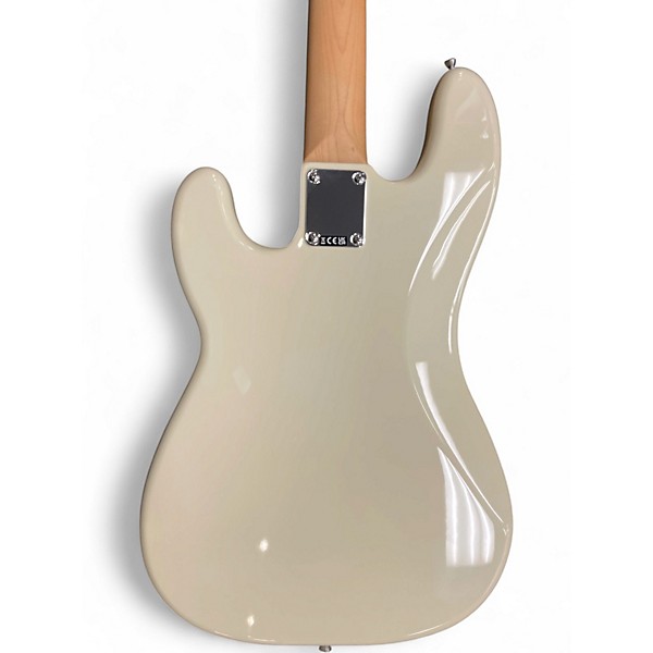 Used Fender Standard Precision Bass Olympic White Electric Bass Guitar