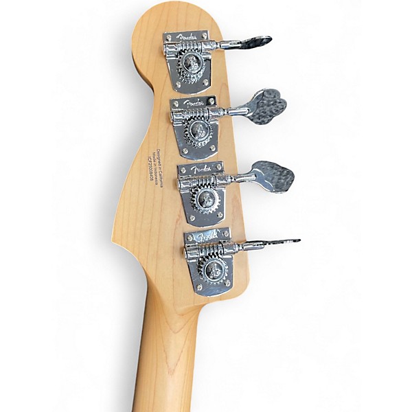 Used Fender Standard Precision Bass Olympic White Electric Bass Guitar