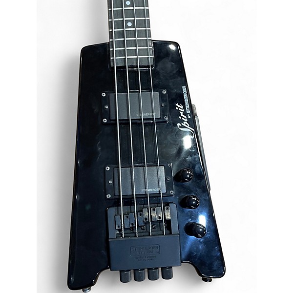 Used Spirit By Steinberger XT2 Headless Black Electric Bass Guitar