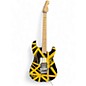 Used EVH Striped Series Black and Yellow Solid Body Electric Guitar thumbnail