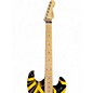 Used EVH Striped Series Black and Yellow Solid Body Electric Guitar