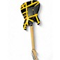Used EVH Striped Series Black and Yellow Solid Body Electric Guitar