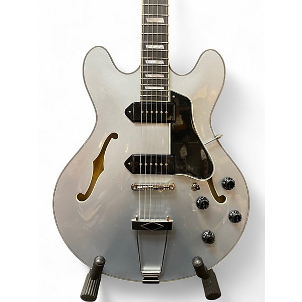 Used Eastman T64 T IBM Silver Hollow Body Electric Guitar