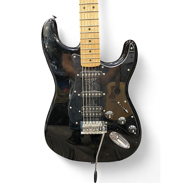 Used Squier SONIC STRATOCASTER HSS Black Solid Body Electric Guitar