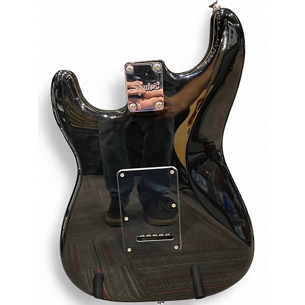 Used Squier SONIC STRATOCASTER HSS Black Solid Body Electric Guitar